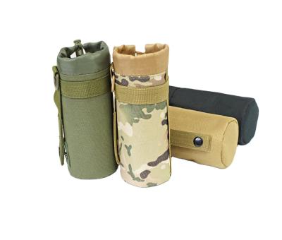 China Promotional Portable Waterproof MOLLE Waterproof Outdoor Travel Camouflage Water Bottle Carry Bag Recycling Tactical Pouch for sale