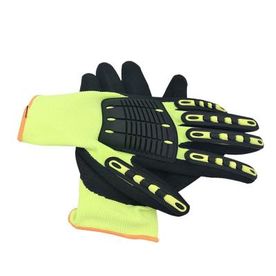 China Comfortable Tpr Fit And Anti-smash Impact Resistant And Puncture Resistant Mechanical Shipping Industrial Protective Gloves for sale