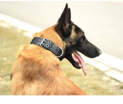 China Ropa Para Mascotas Anti Bite Nylon Adjustable Training Dog Collar Tactical Dog Collar Dogs Main Collar Cover for sale