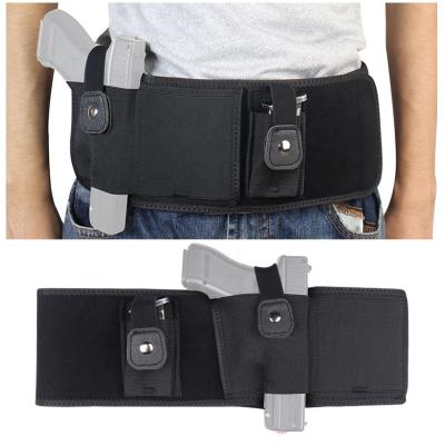 China Durable Belly Band Gun Holster Hidden Carry Holsters For Men Women Aetrio Belt Gun Breathable Bag For Inner Belt Holster for sale