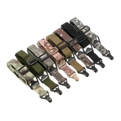 China Two Point Nylon Adjustable Single Sling Rifle Sling Tactical Outdoor Hunting Gun Sling Combat Gun Accessories Sling for sale