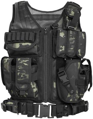 China Mesh Breathable Tight Adjustable Padded Military Tactical Vest Elastic To Hold Mags Molle Comfortable Wholesale Comfy Goods for sale