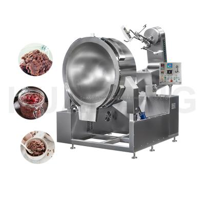 China Grocery Vending Different Large Capacity Gas Industrial Automatic Candy Cooker With Blender Cooking Blender Machine for sale