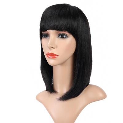 China Wholesale Silky Straight HD Straight Chinese Virgin Hair Machine Made Virgin Hair Cuticle Cuticle Aligned 100% Human Hair Wigs For Black Women for sale