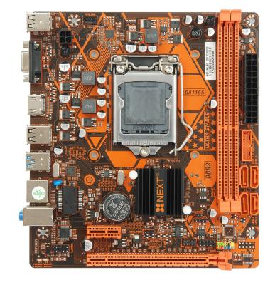 China NEXT H61 LGA 1155 Desktop Motherboard for Core 2/3th Generation i3/5/7 CPU for sale