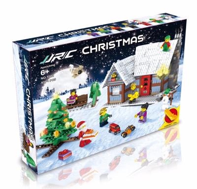 China DIY Bricks JJRC Christmas Toys Building Blocks 3D Christmas Gift 1002 Building Puzzle Kids Educational Bricks DIY Assembling Classic Toy for sale