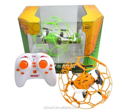 China Radio Control Toy China Skytech M70 Flying 360 Quadcopter Lightweight Football LED Transmitter Protective Drone 2.4G 4CH for sale