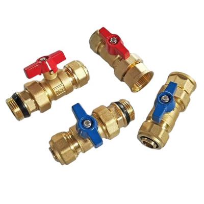 China Hot selling traditional trade assurance e multifunctional y-type brass ball valve for floor heating manifolds for sale