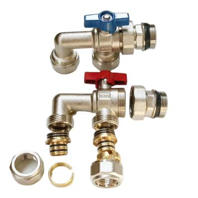 China Traditional Online Shop Fast Delivery Hot Selling Angle Type Brass Valve For Floor Heating Manifolds for sale