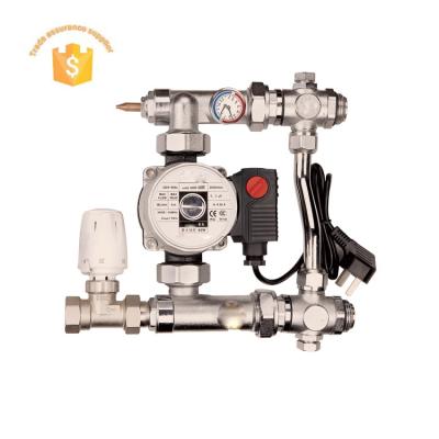 China Traditional brass manifold mixing system for underfloor heating for sale