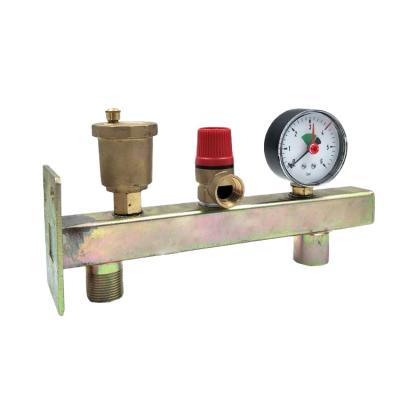 China Traditional Wholesale Boiler Parts Set With Vent Safety Valve And Pressure Gauge for sale