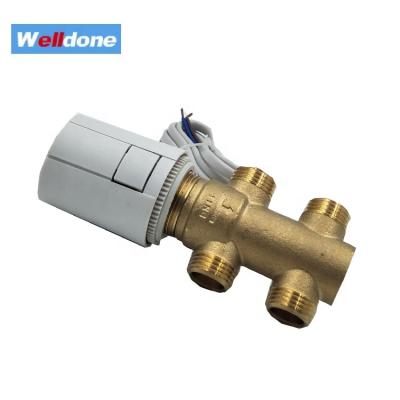 China General Made China New Design Hot Selling Brass Motorized Fan Coil Valve 2 Way With Thermal Actuator for sale