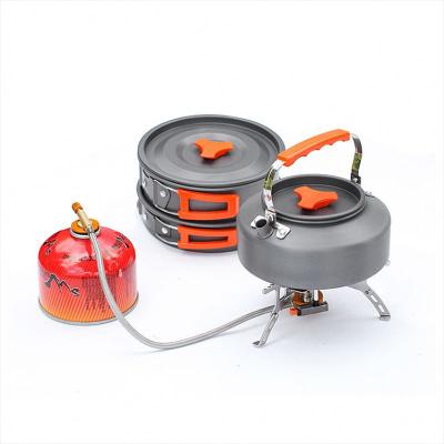 China Picnic Aluminum Pot Outdoor Rising Hanging Pot/Camping Picnic/Camping Home Outdoor Portable Kettle Camping for sale