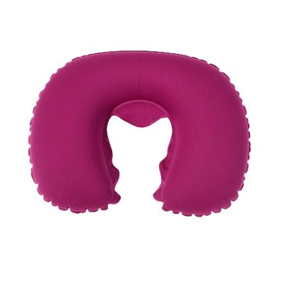 China Wholesale Cheap Outdoor High Quality U Shape Inflatable Neck Pillow Portable Folding Travel Pillow Anti Dust Mites Travel Pillow for sale