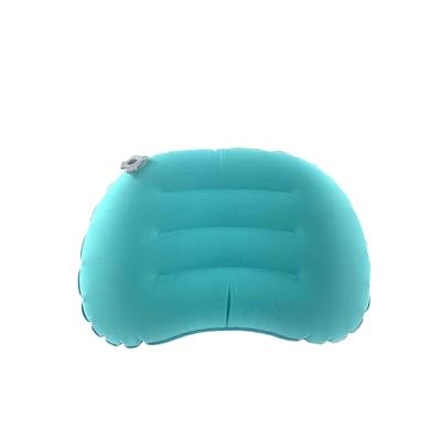 China Anti-Static Customized Logo Neck Pillow PVC Flocking Inflatable Pillow Travel U Shaped Pillow for sale