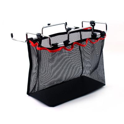 China Outdoor Rise Camping Portable BBQ Grill Kit Kitchen Sundries Net Wire Storage Rack Bag Picnic Table Set for sale