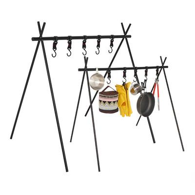 China Viable Outdoor Portable Camping Stand Folding Ultralight Camping Tripod Travel Sundries Hanger for sale