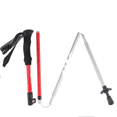 China Camping / Outdoor Folding Portable Hiking Hiking Walking Stick / Trekking Pole Camping Climbing for sale