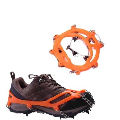 China Anti-Static Ice Grips Winter Outdoor Crampons Shoe Nails Mountaineering Non-Slip Snow Nails Claw Grip Boot Chain Covers for sale