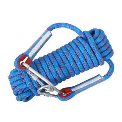 China Polyester Rope Climbing Safety Nylon Rope Outdoor Climbing Rescue Inclined Static Rope for sale