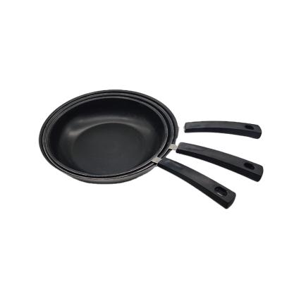 China Viable Wok Pan Induction Coating Crystal Frying Non-Stick Casserole for Home Cooking for sale