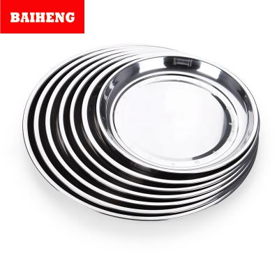 China Sustainable Dinner Dish Metal Soup Basin Dish Wholesale Cheap Polish Round Stainless Steel Chafing Tray for sale