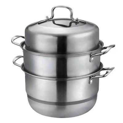 China Viable High Quality Multifunctional Kitchen Stainless Steel Pot Food Display Steamer Pot Cooking Set for sale