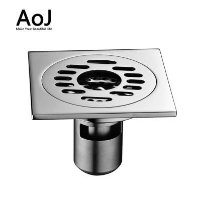 China Classic Anti-Return Brass Smell Anti-backflow Kitchen Washing Machine Floor Drain Trap Floor Drain Trap Waste Grate With Hair Strainer for sale