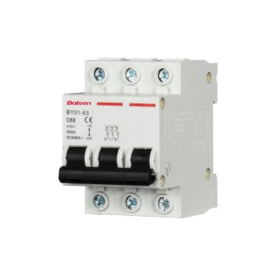 China DZ47-63 6kA Double Pole Power System DZ47-63 6kA Solar Single Pole DC MCB Miniature Circuit Breaker For Sale 6KA for sale