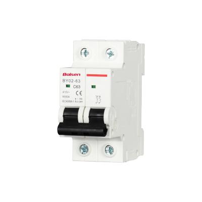 China C45 50/60Hz 6kA 16Amp 63Amp Pole DC MCB Single Double Pole Miniature Circuit Breaker For Sale 6KA for sale