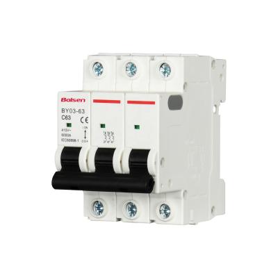 China 20 Amp 50 Amp 63Amp 1P 2P 3P 4P DC MCB 6KA IEC CE 16 Mini Circuit Breaker for sale