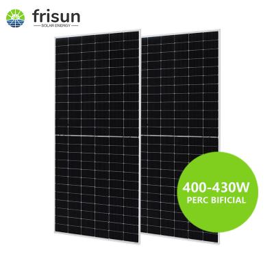 China Solar Power System Panel Black Monocrystalline Frisun Full All Black 550w Frame 550w 570w 575w Black Solar Panel With CE TUV for sale