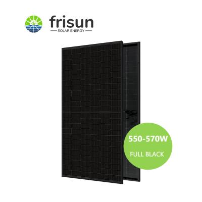 China Black Solar Cells 555W 560W 570W Full Monocrystalline Solar Panels Half Solar Panels Home System Home Use With TUV/CE Certification for sale