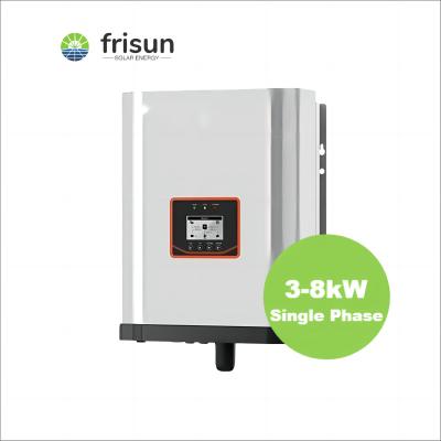 China Home Solar Power System Frisun 8kw MPPT Hybrid Off Grid On Grid Inverter Solar Inverter For Residential for sale