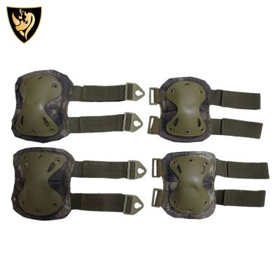 China Military Tactical Paintball Army CS Knee and Elbow Pads Protector Deluxe Gear Game War Shield for sale