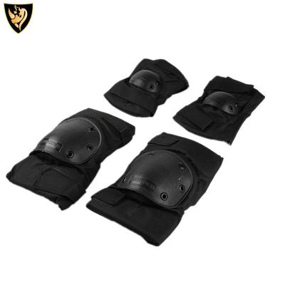 China Wholesale 4pcs/guard Tactical Military Deluxe Black Protective Gear Elbow Knee Pad for sale