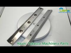 SKD11 Hauni Machinery Parts Bottom Knife Bar Metal Color 5 Holes