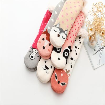 China Cheap Women Viable Animal Knitted Winter Lounge Indoor Home Slipper Slippers With Plush Sherpa Lining In Stock Wholesale for sale