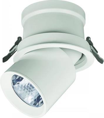 中国 小さく最も明るい28ワットのDimmableの穂軸によって導かれるDownlightによって引込められるジンバル ライト 販売のため