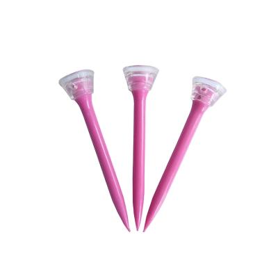 China For Golf Sport Plastic Zero Friction 5 Fork Wrapping Customize Golf Tee for sale