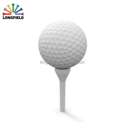 China Synthetic resin; Large Custom Logo Synthetic Rubber Resin White Golf Ball for sale