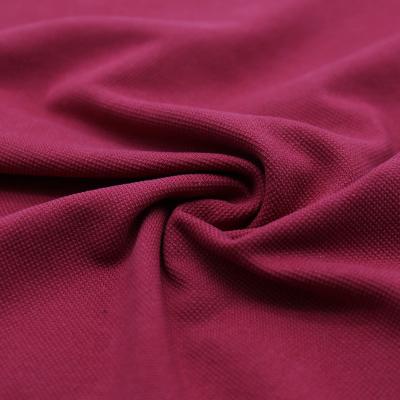 China Organic Newcomers Plain Jersey Interlock Pique Fabric Dyed Knitting Two Side Textile Fabric for sale