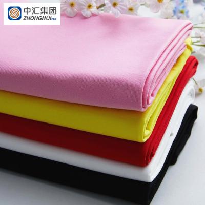 China Plain Organic Jersey Knitted 92%Cotton Color Combed 8%Spandex Fabric For T Shirt for sale