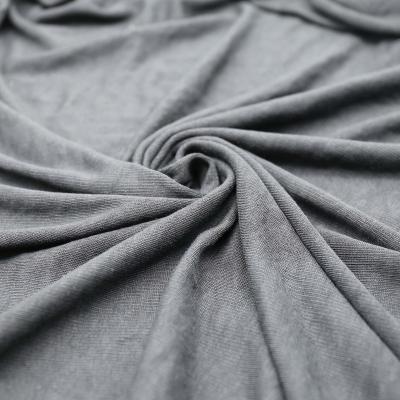 China Wholesale Organic 97%Polyester 3%Spandex Rib Knit Fabric Silk Jersey Fabric For Dress for sale