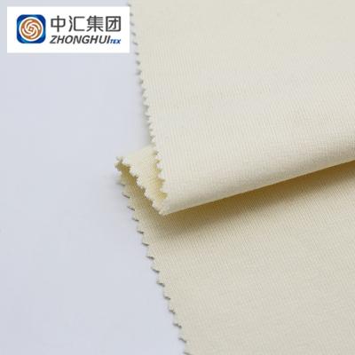 China Organic Breathable Spandex Rib Fabric 97%Cotton 3%Spandex 440Gsm Cotton Fabric For Shirt for sale