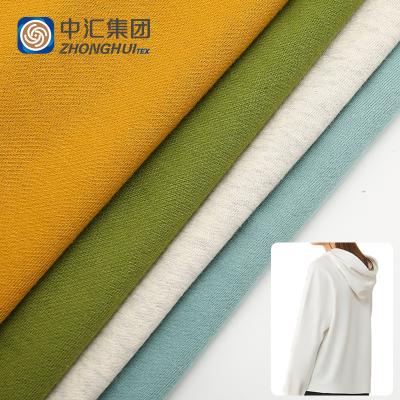 China High Quality Sueded Cotton 320Gsm Polyester French Brushed Terry Hoodie Knitted Fabric For Men Women for sale