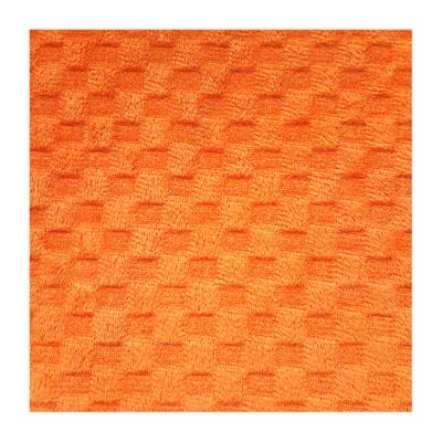 China Best Selling Super Soft Merbau Fleece Antistatic Embossed Velvet Weft Knitted Fabric for sale