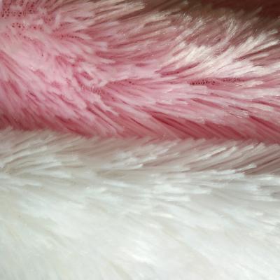 China Poly Long Pile Cotton Fleece Velor Polyester Peacock Plush Anti-Static Knitting Fabric For Stuffed Toys for sale