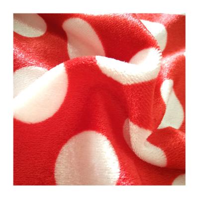 China Heat-insulation polyester printing stamp plain breakdown velvet spun yarn dyed fabric for dress for sale