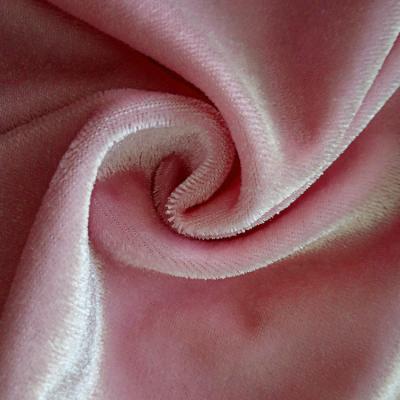 China Anti-Static Plain Dyed Pink Color Polyester Spandex Material 4 Way Shiny Stretch Fabric Shape Knitted Supplier for sale